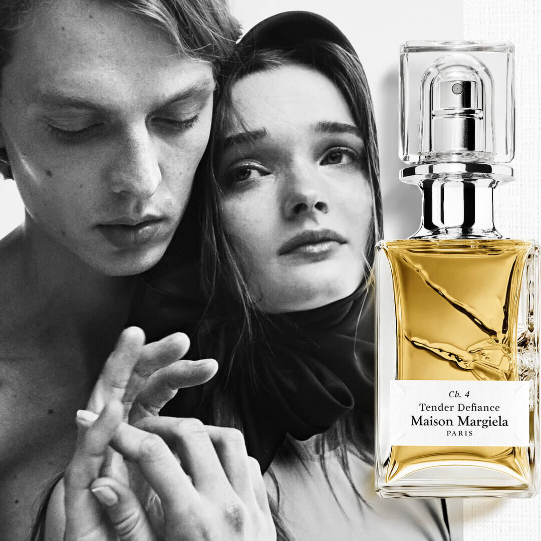 Ch Bottle with Models Image Maison Margiela