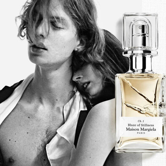 Ch Bottle with Models Image Maison Margiela