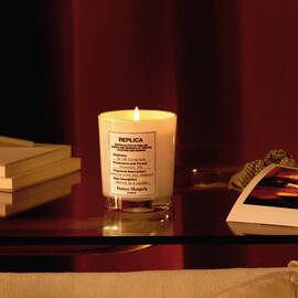 REPLICA By the Fireplace Ceramic Candle