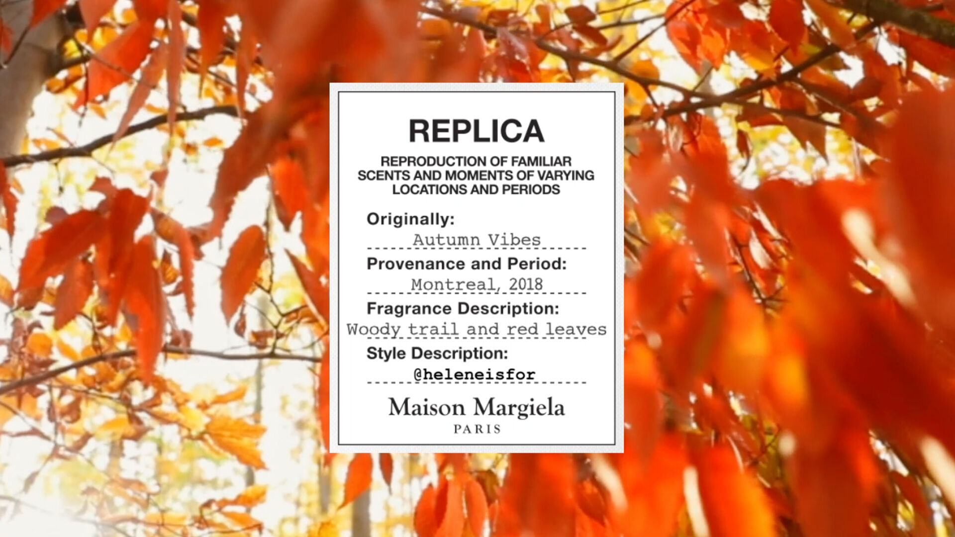 replica autumn vibes dupe